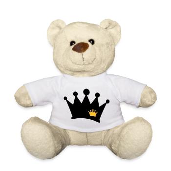 crown symbol - Teddy Bear - white - Front