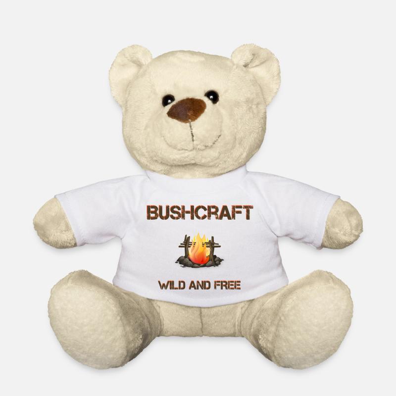 Bushcraft wild and free - Teddy Bear - white
