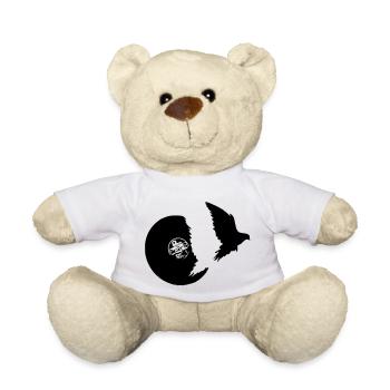 vol d'oiseau vinyle - Nounours - blanc - Devant