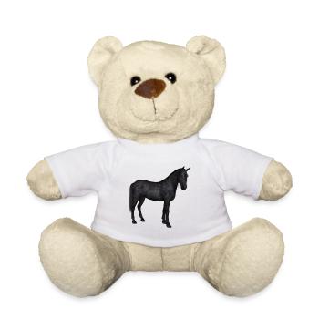 Eleganter Grauer Araber auf Dunklem Fundament - Teddy - Weiß - Vorne