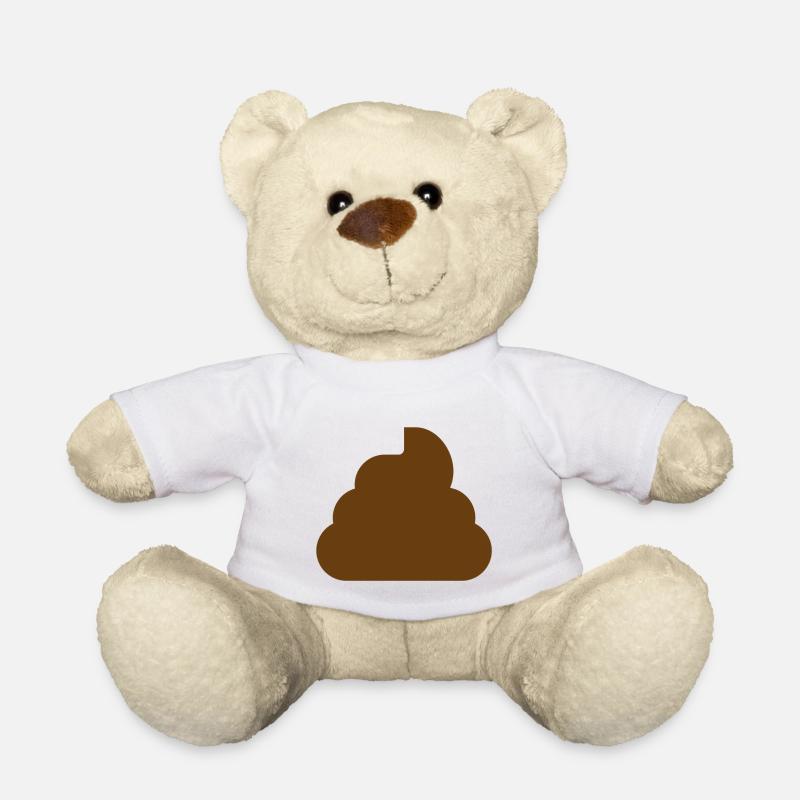 Scheiße - Teddy - Weiß