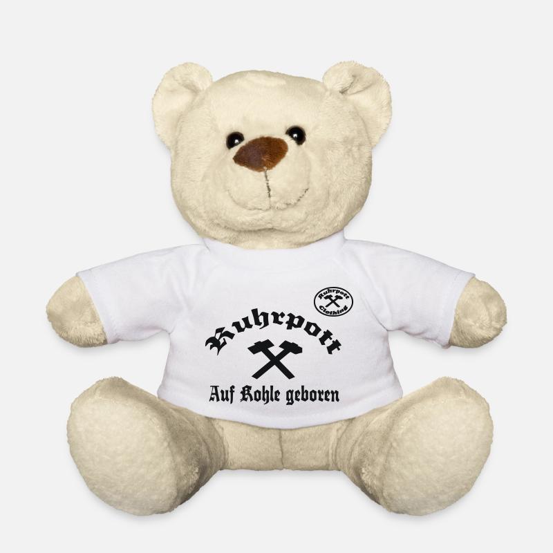 Ruhr, born on coal by RPC - Teddy Bear - white