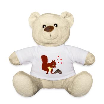 écureuil - Nounours - blanc - Devant