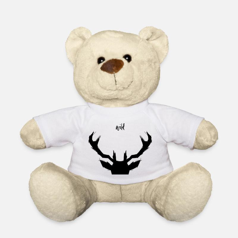 WILD black - Teddy Bear - white