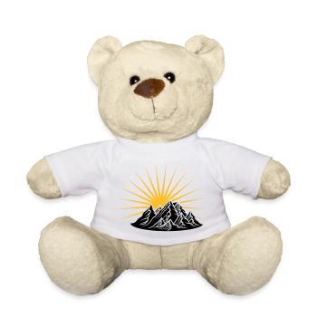 high mountain sun climber holiday vacation - Teddy Bear - white - Front