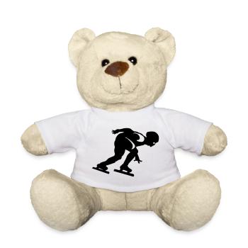 short track - Teddy Bear - white - Front