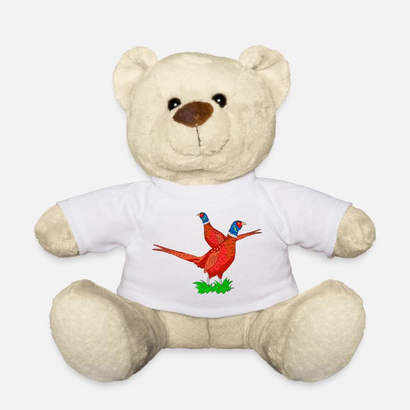 Fabelhafte Fasan Illustration - Teddy - Weiß