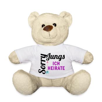 Braut JGA Jungesellinnenabschied Polterabend Crew - Teddy - Weiß - Vorne