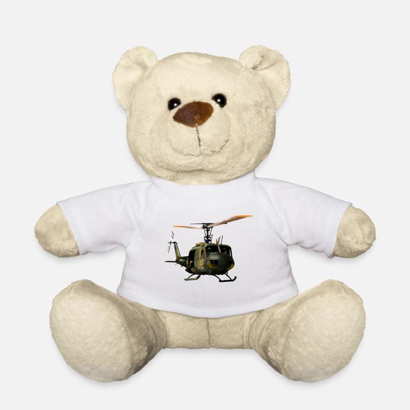 Hubschrauber - Teddy - Weiß