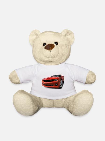 sport car - Teddy Bear - white