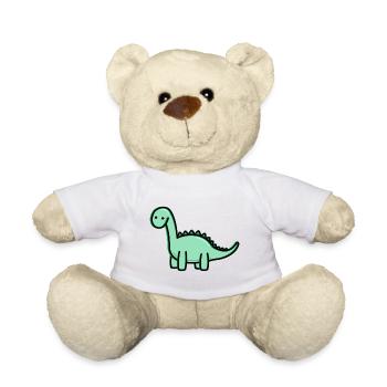 Cute Dino - Teddy Bear - white - Front