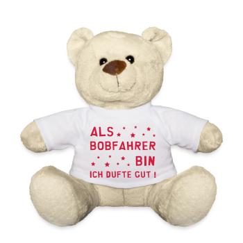 Bobsleigh / Bobsport / Bobfahrer / Bobfahrerin - Teddy - Weiß - Vorne