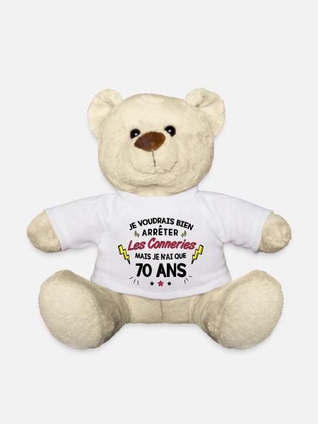 70 ans - Nounours - blanc