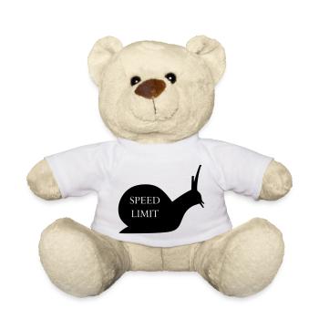 Snail funny - Teddy Bear - white - Front