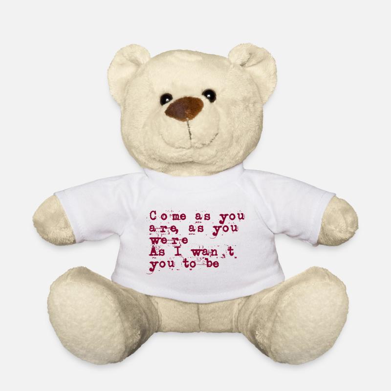 come as you are - Teddy Bear - white