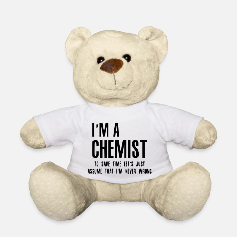 chimiste - Nounours - blanc