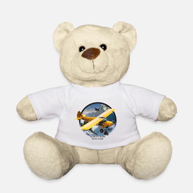 flugzeug - Teddy - Weiß