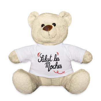 salut les moches - Nounours - blanc - Devant