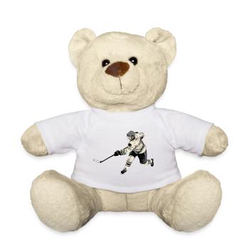 ice Hockey - Teddy Bear - white - Front