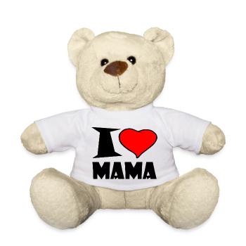 I Love Mama - Teddy - Weiß - Vorne