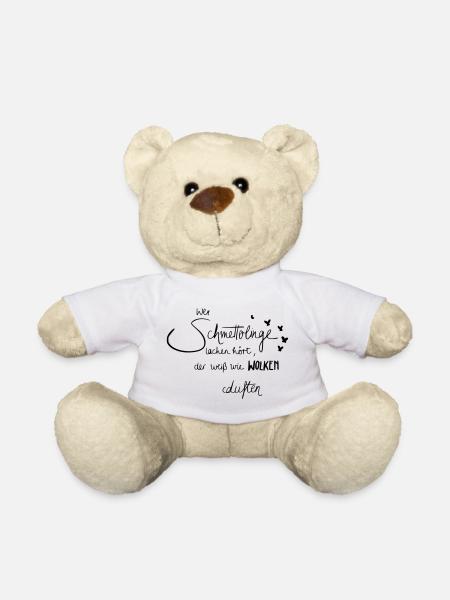 Schmetterlinge - Teddy - Weiß
