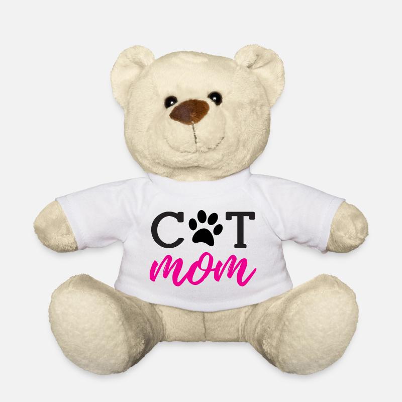Maman de chat - Nounours - blanc