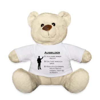 Ausbilder Geschenk - Teddy - Weiß - Vorne