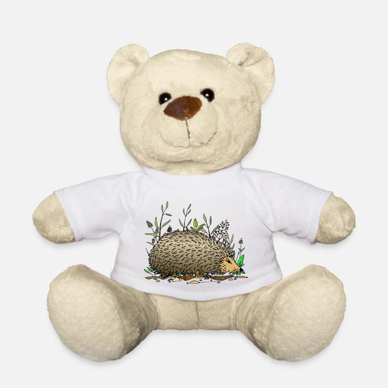 Hérisson - Nounours - blanc