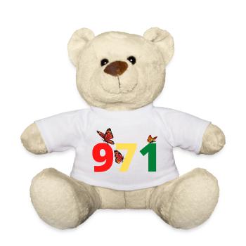 971 la Guadeloupe - Nounours - blanc - Devant