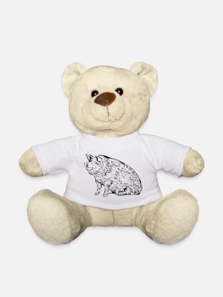Pig pigs - Teddy Bear - white