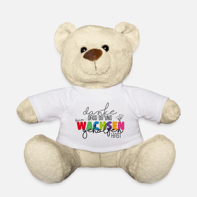 Danke fürs Wachsen - Teddy - Weiß