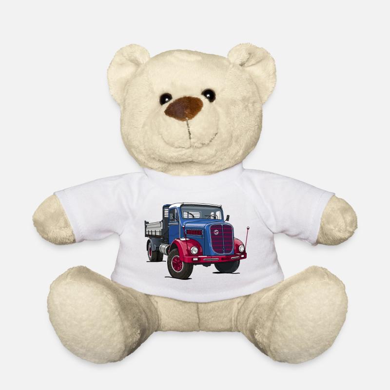 Camion oldtimer - Nounours - blanc