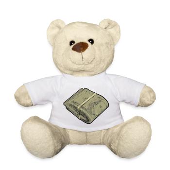 Dollar Rolle Währung Bündel Design - Teddy - Weiß - Vorne