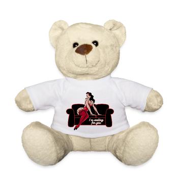 Sexy Girl wartet auf dich - Teddy - Weiß - Vorne
