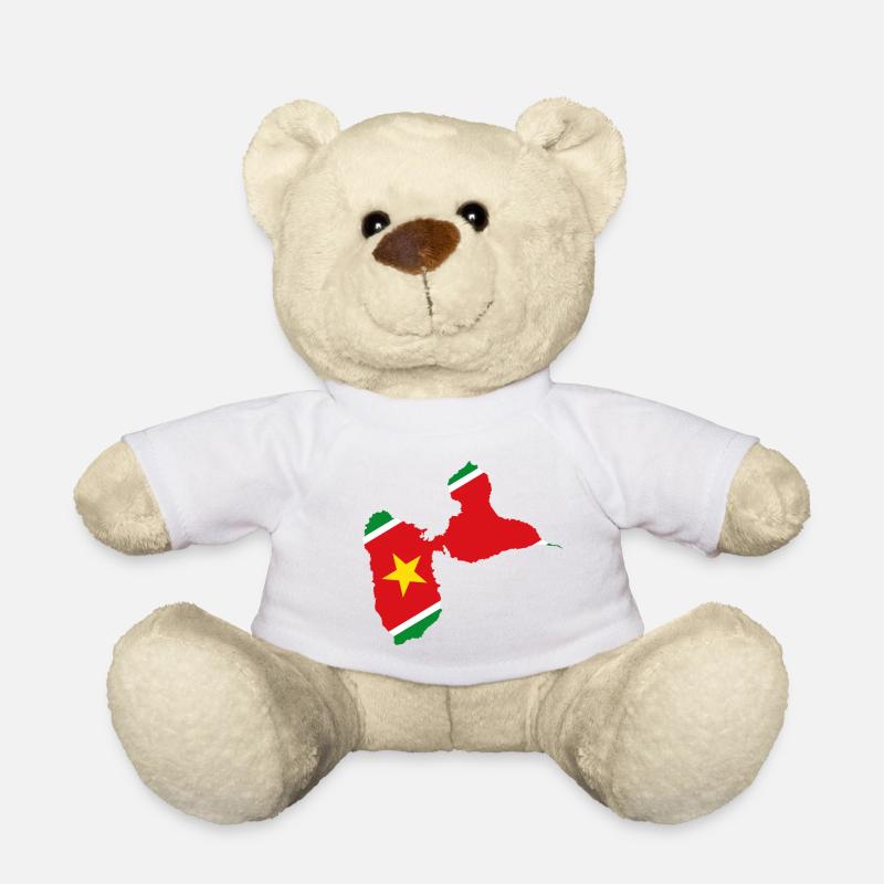 Carte Guadeloupe - Nounours - blanc