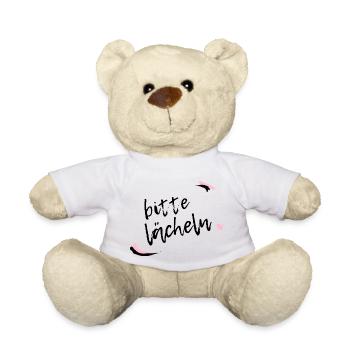Bitte lächeln - Teddy - Weiß - Vorne