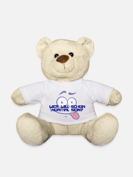 Wer Will Schon Normal Sein - Teddy - Weiß