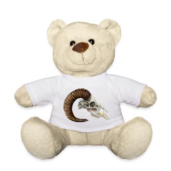 Stierschädel Fantasy RPG LARP Design - Teddy - Weiß - Vorne