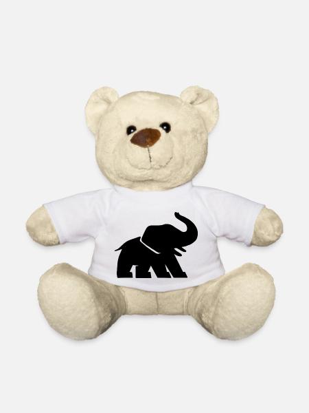 Éléphant Comic - Nounours - blanc