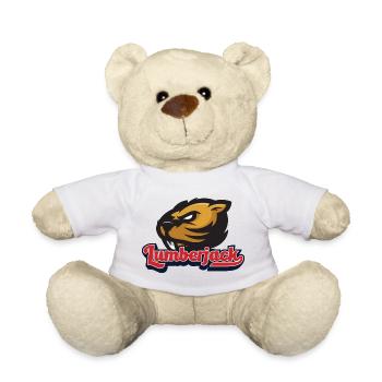 Lumberjack Design Lumberjack Hatchet Wood Shavings Beaver - Teddy Bear - white - Front
