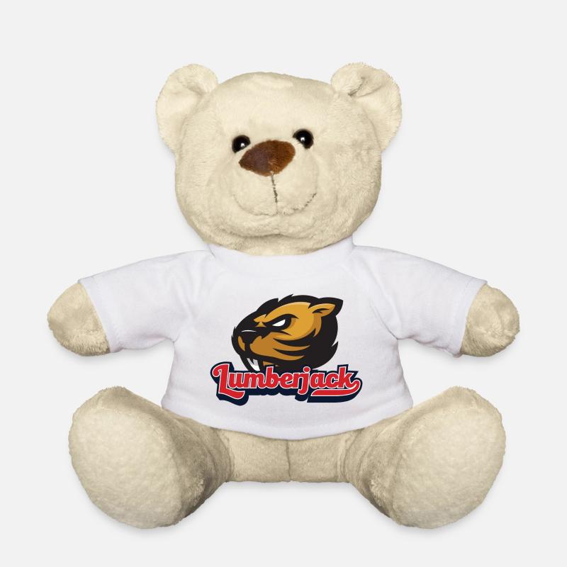 Lumberjack Design Lumberjack Hachette Bois Copeaux Castor - Nounours - blanc