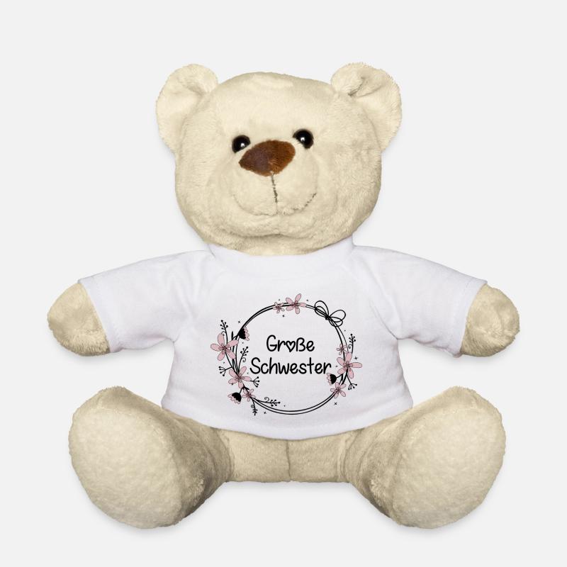 Große Schwester - Teddy - Weiß