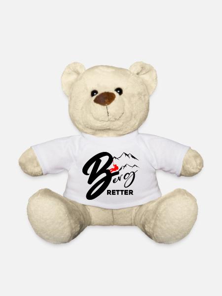 Bergretter Bergdoktor Luftrettung Hilfe - Teddy - Weiß