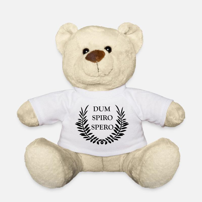 Dum Spiro Spero - Teddy Bear - white