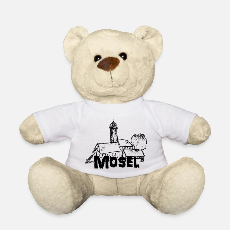 Mein Mosel Logo schwarz - Teddy - Weiß