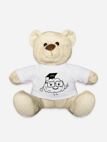 cerveau intelligent - Nounours - blanc