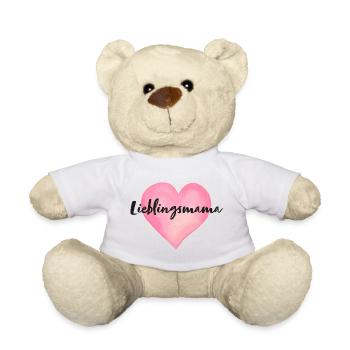 Lieblingsmama Mama Herz - Teddy - Weiß - Vorne