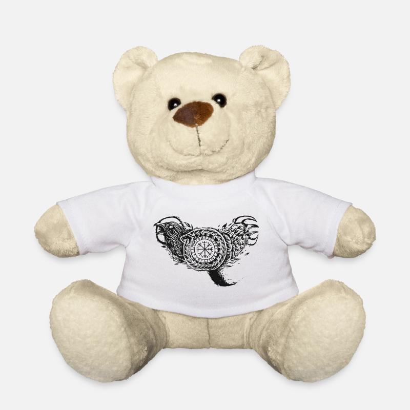 Ravens Viking Snake - Teddy Bear - white