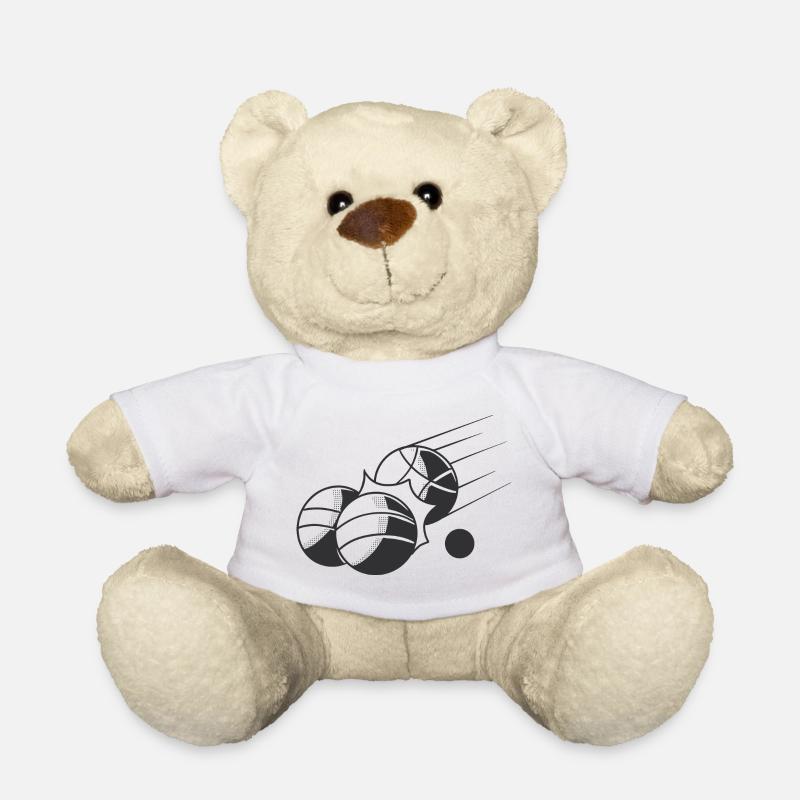 Boulekugeln für Bouler Boules Boulekugel - Teddy - Weiß