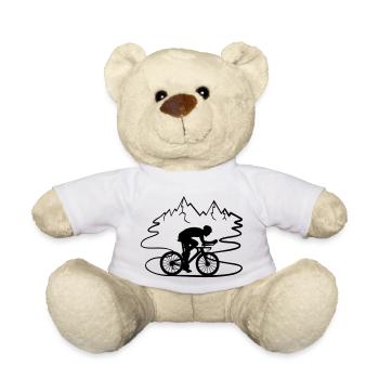 Ausflug Fahrrad Fahrer - Teddy - Weiß - Vorne